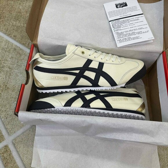Onitsuka/Tiger Mexico 66 White Black Unisex Sneaker Athletic - Picture 2 of 4